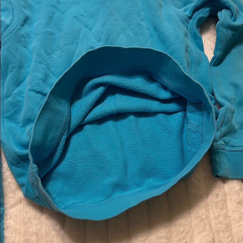 Nike Boys Sportswear Club Fleece Lined Pullover Hoodie Chlorine Blue - Picture 15 of 16